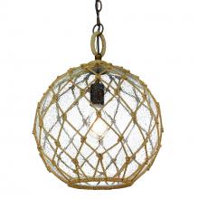  1092-M BC-SD - Haddoc Medium Pendant in Burnished Chestnut